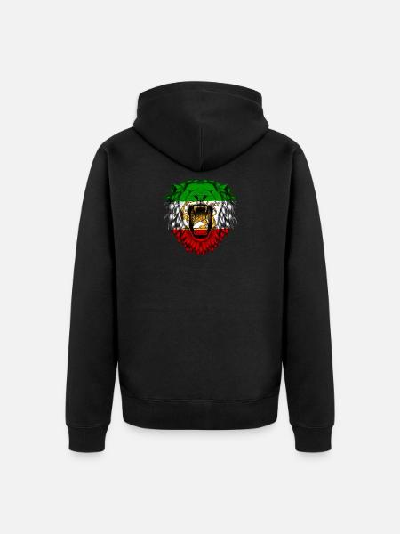 Persia - Unisex Premium Organic Zip Hoodie - black
