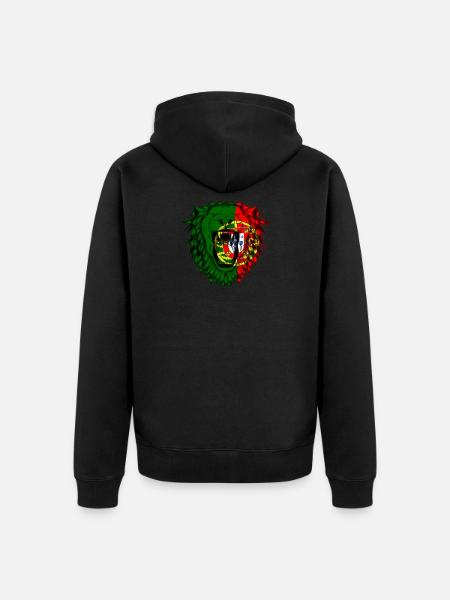 Portugal - Unisex Premium Organic Zip Hoodie - black