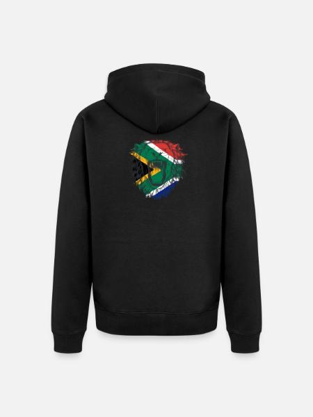 Südafrika - Unisex Premium Bio Zip Hoodie - Schwarz