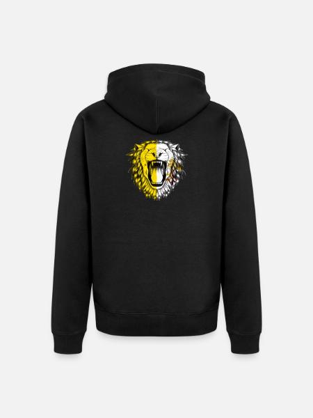 Vatican - Unisex Premium Organic Zip Hoodie - black
