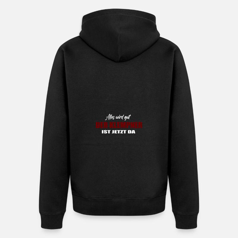 Klempner - Unisex Premium Bio Zip Hoodie - Schwarz