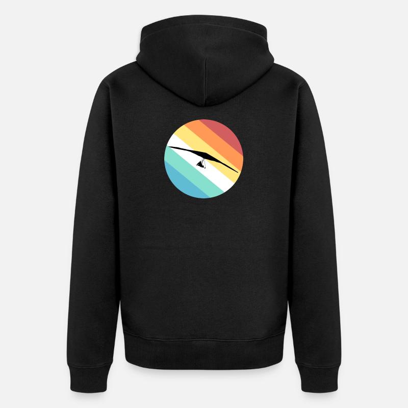 Deltaplane - Veste à capuche bio Premium Unisexe - noir