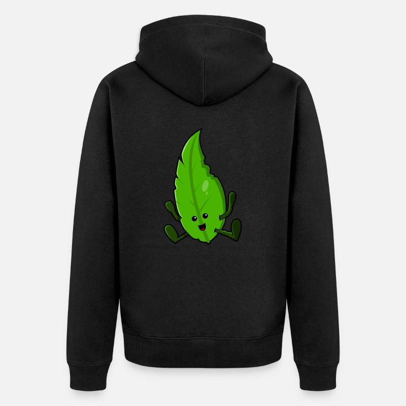 Bonne feuille - Veste à capuche bio Premium Unisexe - noir
