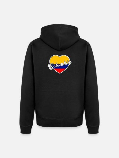 Colombie - Veste à capuche bio Premium Unisexe - noir