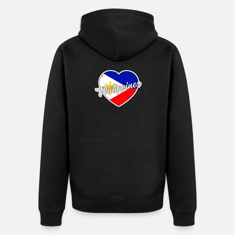 Philippines - Veste à capuche bio Premium Unisexe - noir