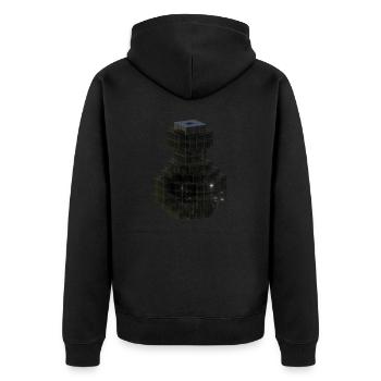 Pitch Black T Shirt Crystal Elixir Wizard Craft - Unisex Premium Organic Zip Hoodie - black - Back - Nico (187cm)