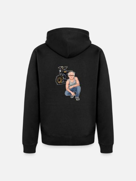 S51 // Tuning // Illustration - Unisex Premium Bio Zip Hoodie - Schwarz