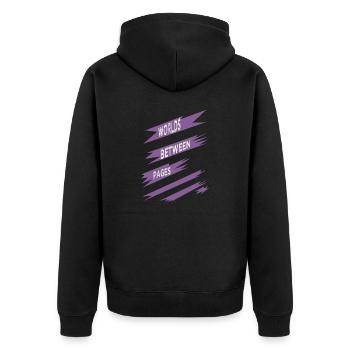 present gift mental getaway happy digital escape - Unisex Premium Organic Zip Hoodie - black - Back - Nico (187cm)