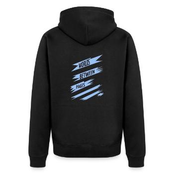 Book Lovers Escaping Reality Refreshing Break - Unisex Premium Organic Zip Hoodie - black - Back - Nico (187cm)