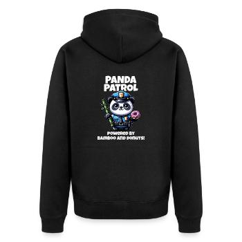 Police Panda - Veste à capuche bio Premium Unisexe - noir - Dos - Nico (187cm)