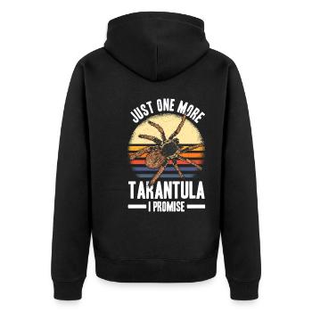 Tarantula Spinne | Haustiere Tarantulas Geschenke - Unisex Premium Bio Zip Hoodie - Schwarz - Hinten - Nico (187cm)
