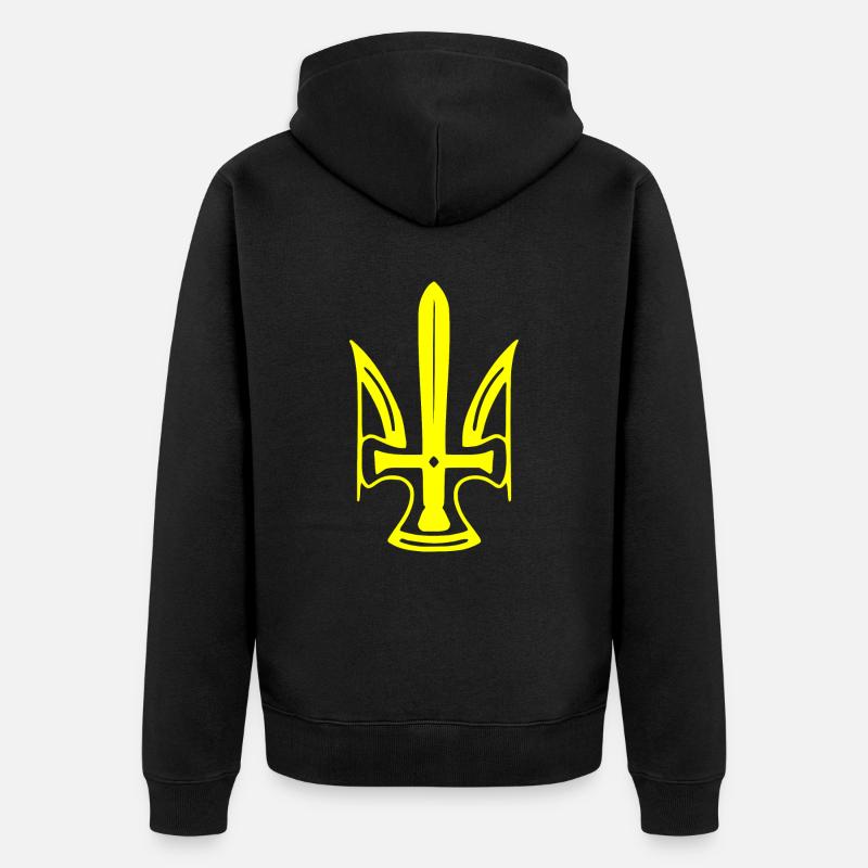 Ukraine - Veste à capuche bio Premium Unisexe - noir