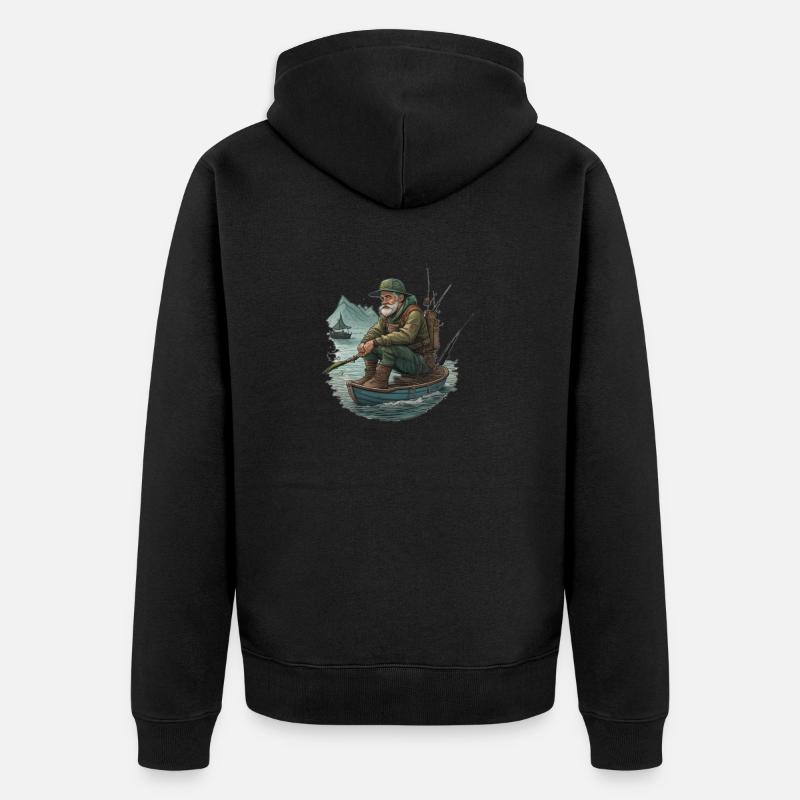Pêcheur - Veste à capuche bio Premium Unisexe - noir