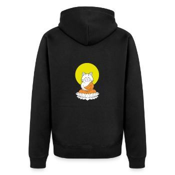 Master karin Buddha - Veste à capuche bio Premium Unisexe - noir - Dos - Nico (187cm)