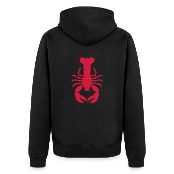 homard crustace pince poisson - Veste à capuche bio Premium Unisexe - noir - Dos - Nico (187cm)