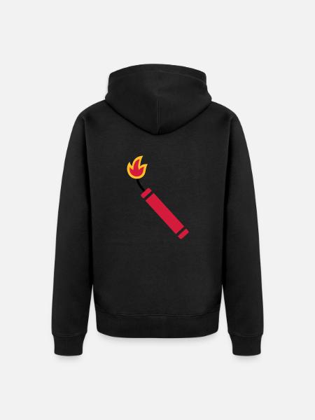 Dynamite - Unisex Premium Organic Zip Hoodie - black