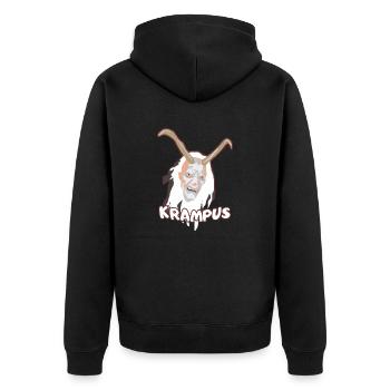 Cadeau chemise Krampus - Veste à capuche bio Premium Unisexe - noir - Dos - Nico (187cm)
