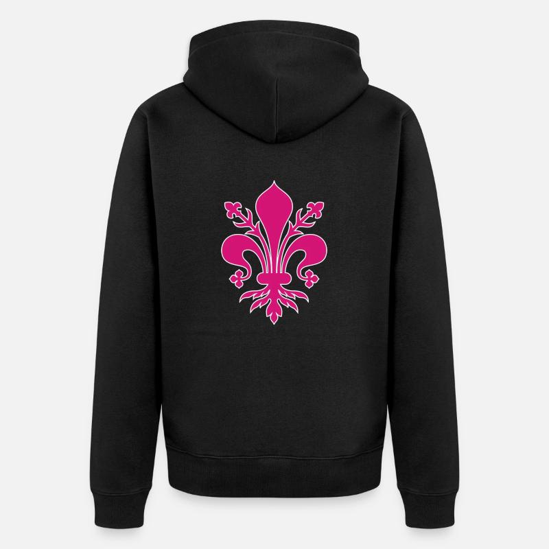 Fille pourpre - Veste à capuche bio Premium Unisexe - noir