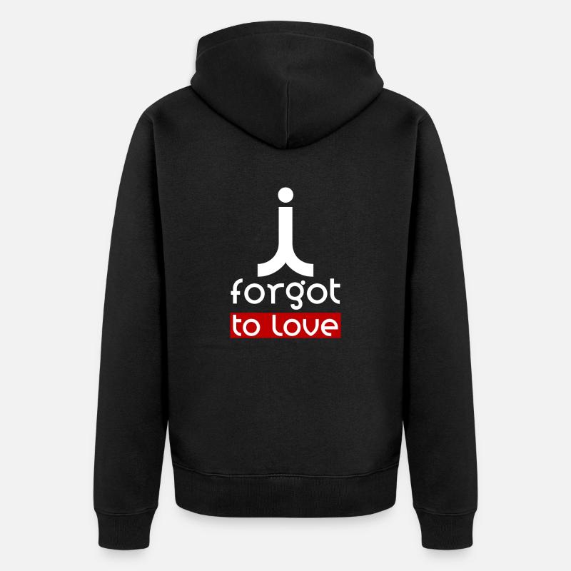 iforgottolove - Veste à capuche bio Premium Unisexe - noir