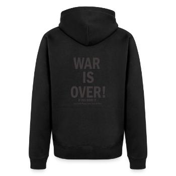 La guerre est finie - Veste à capuche bio Premium Unisexe - noir - Dos - Nico (187cm)