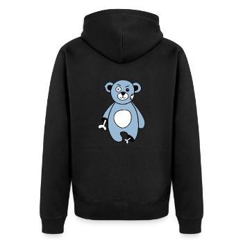 Hund Chien - Veste à capuche bio Premium Unisexe - noir - Dos - Nico (187cm)