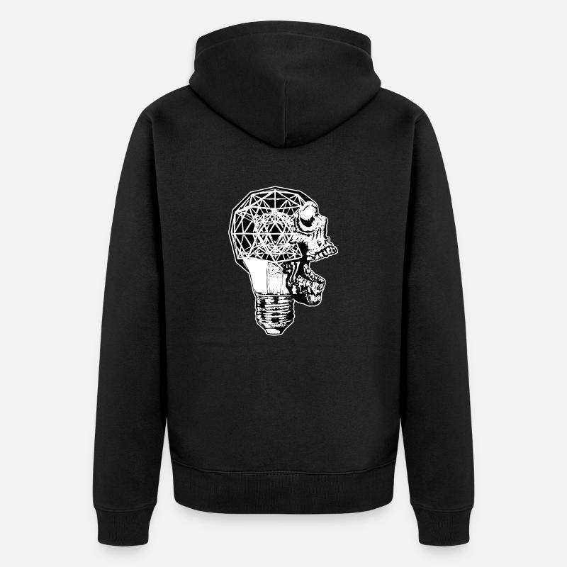 Bulbe crânien - Veste à capuche bio Premium Unisexe - noir