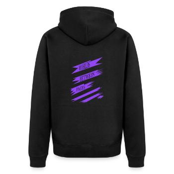 Trouver du réconfort Cadeau d’anniversaire Échapper à la routine - Veste à capuche bio Premium Unisexe - noir - Dos - Nico (187cm)