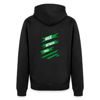 Appréciation de la littérature, échapper à la routine - Veste à capuche bio Premium Unisexe - noir - Dos - Nico (187cm)