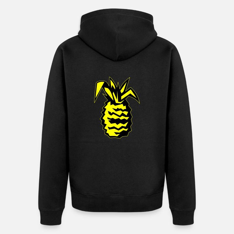 Ananas 02 - Veste à capuche bio Premium Unisexe - noir