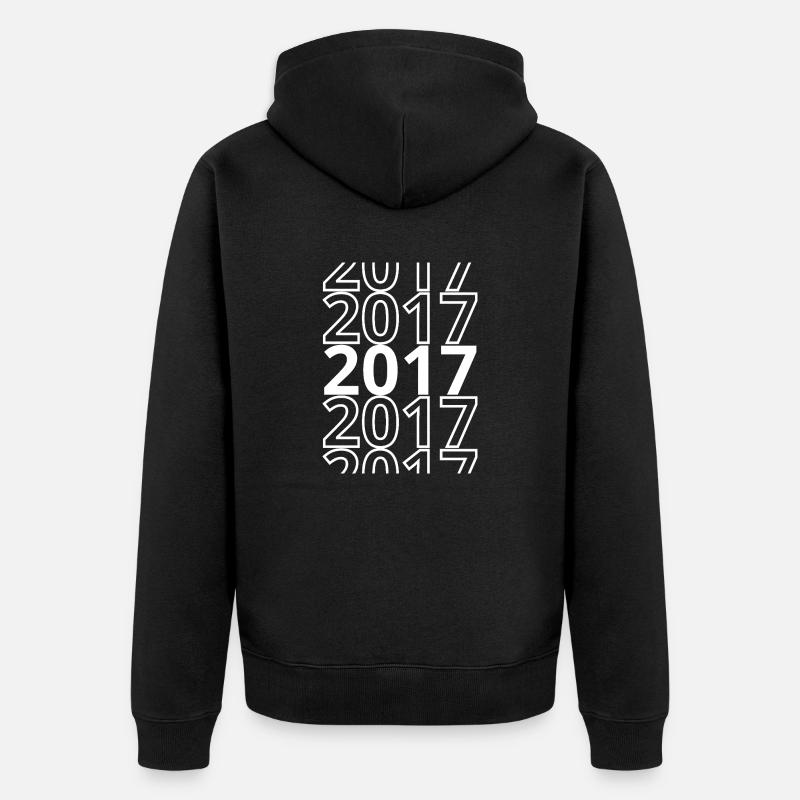 2017 2017 2017 - Veste à capuche bio Premium Unisexe - noir