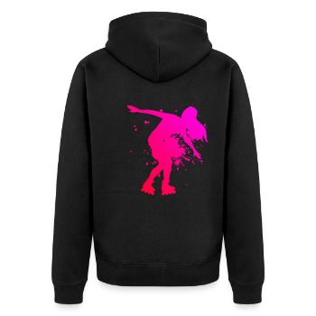 Rollerskaten Roller Skates Hommes Rollerskate - Veste à capuche bio Premium Unisexe - noir - Dos - Nico (187cm)