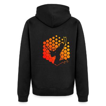 guitare électronique guitare acoustique - Veste à capuche bio Premium Unisexe - noir - Dos - Nico (187cm)