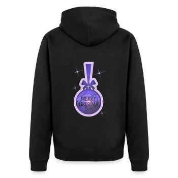 Joyeux Noël! - Veste à capuche bio Premium Unisexe - noir - Dos - Nico (187cm)