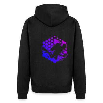 Scuba Diver Scuba Diver Scuba Diving - Unisex Premium Organic Zip Hoodie - black - Back - Nico (187cm)