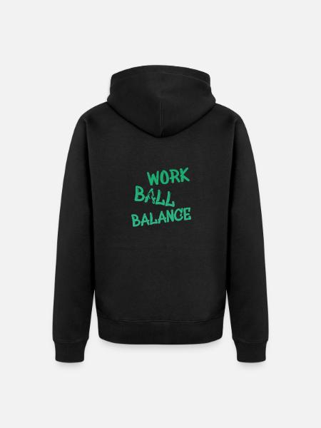Basketball - Unisex Premium Bio Zip Hoodie - Schwarz