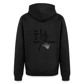 feldhockey hockey hockey hockey-défense - Veste à capuche bio Premium Unisexe - noir - Dos - Nico (187cm)