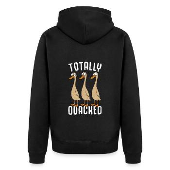 Ducks Ducks Duck Breeders Duck Breeding Duck Ducks - Unisex Premium Organic Zip Hoodie - black - Back - Nico (187cm)