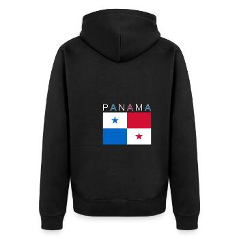 Drapeau du Panama - Veste à capuche bio Premium Unisexe - noir - Dos - Nico (187cm)
