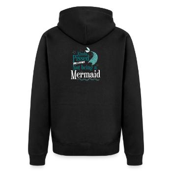 Les sirènes sont un vrai cadeau de sirènes - Veste à capuche bio Premium Unisexe - noir - Dos - Nico (187cm)