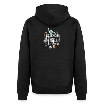 Magie science réalité réelle math physique physique nerd - Veste à capuche bio Premium Unisexe - noir - Dos - Nico (187cm)