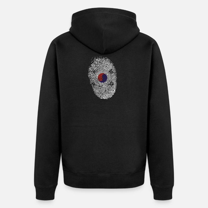 Corée - Veste à capuche bio Premium Unisexe - noir