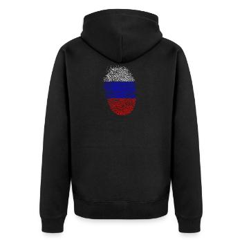 Russie - Veste à capuche bio Premium Unisexe - noir - Dos - Nico (187cm)