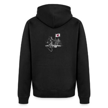 Japon - Veste à capuche bio Premium Unisexe - noir - Dos - Nico (187cm)