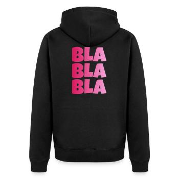 BLA BLA BLAS - Veste à capuche bio Premium Unisexe - noir - Dos - Nico (187cm)