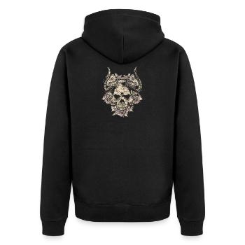 Diable démon Satan enfer mort halloween cadeau - Veste à capuche bio Premium Unisexe - noir - Dos - Nico (187cm)
