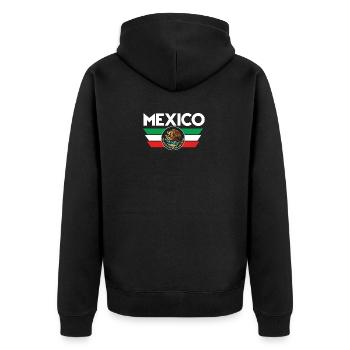 Mexique - Veste à capuche bio Premium Unisexe - noir - Dos - Nico (187cm)