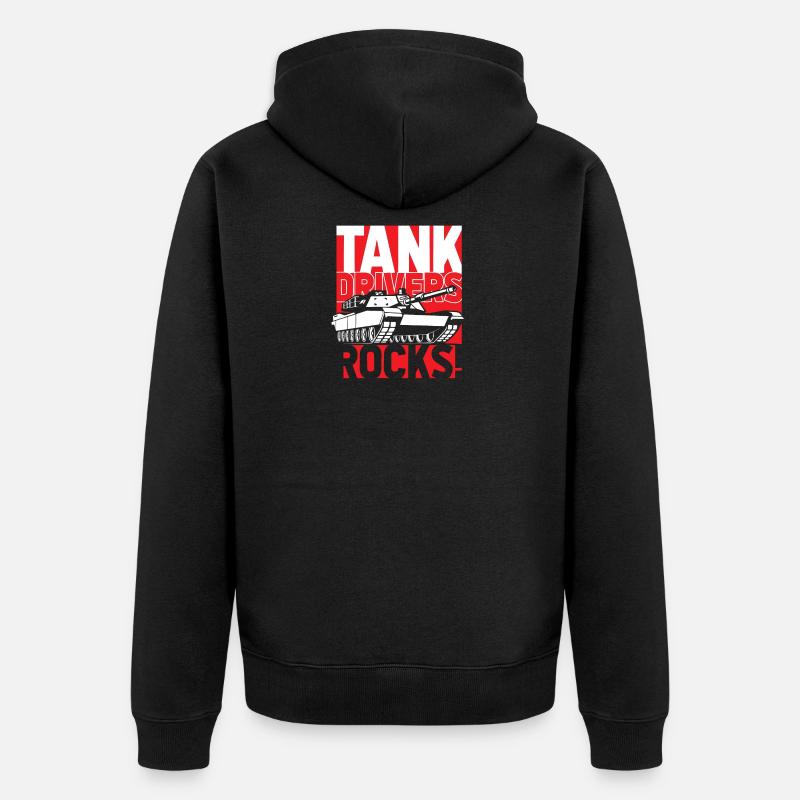 Tanks - Veste à capuche bio Premium Unisexe - noir