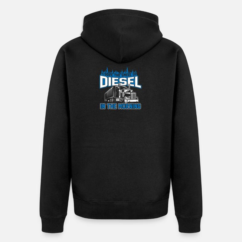 Diesel - Unisex Premium Bio Zip Hoodie - Schwarz