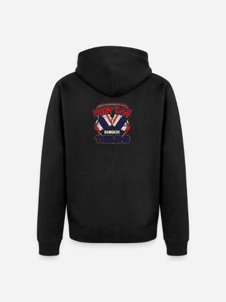 Thailand - Unisex Premium Organic Zip Hoodie - black