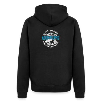 Aquarium - Veste à capuche bio Premium Unisexe - noir - Dos - Nico (187cm)
